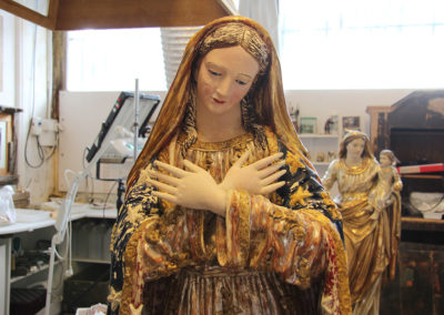 Vierge de l’Assomption sculpture XIXème – Église Notre Dame de l’Assomption Tourrette Levens